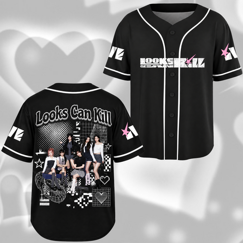 Vivid Looks Can Kill I.V.E. Club Photo Print Baseball Jersey For Dive