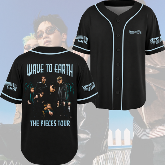 The Pieces Tour 2026 Baseball Jersey Wave to Earth Casual Streetwear Fan Gifts
