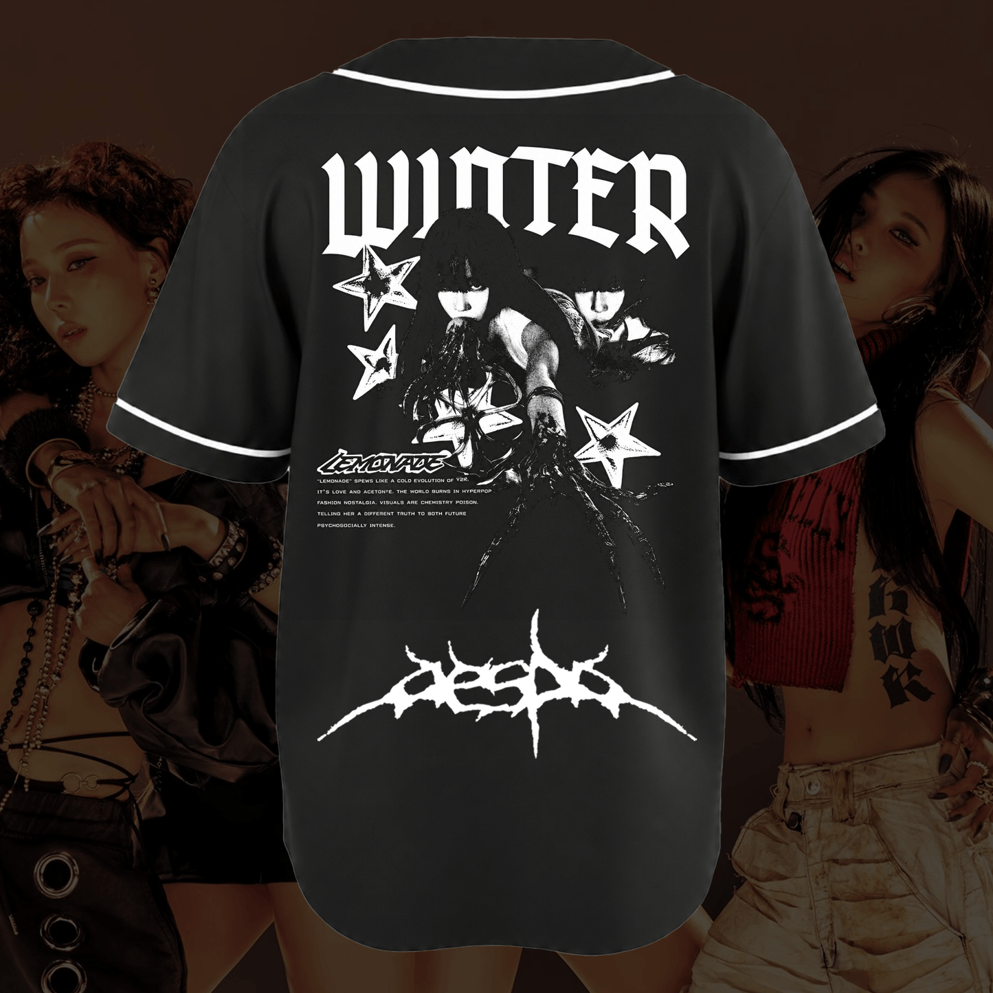 Aespa Winter Lemonade Album Baseball Jersey Fan Edition
