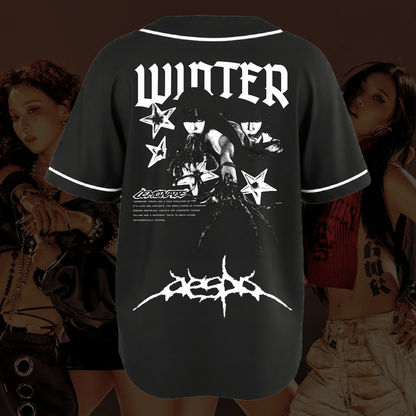 Aespa Winter Lemonade Album Baseball Jersey Fan Edition