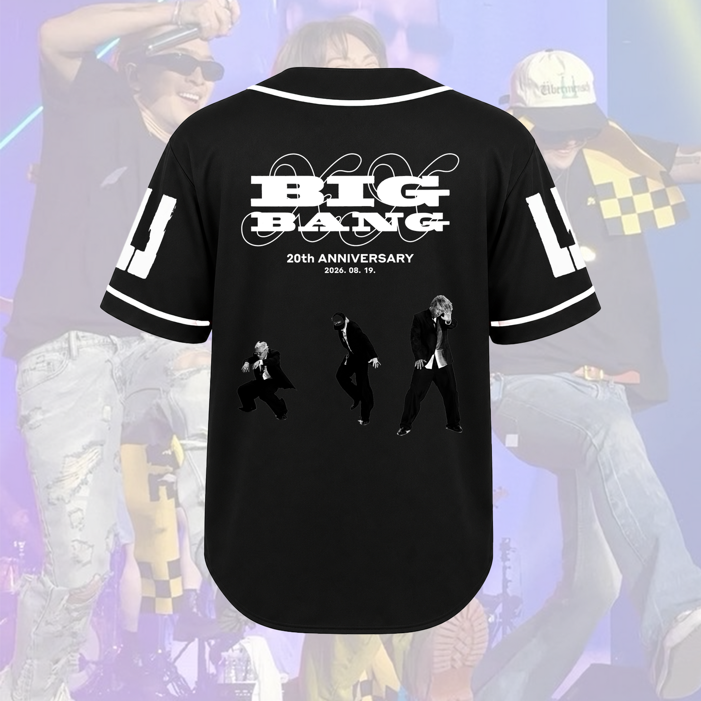 Vintage Bigbang XX Cosmos World Tour Baseball Jersey Fan Edition