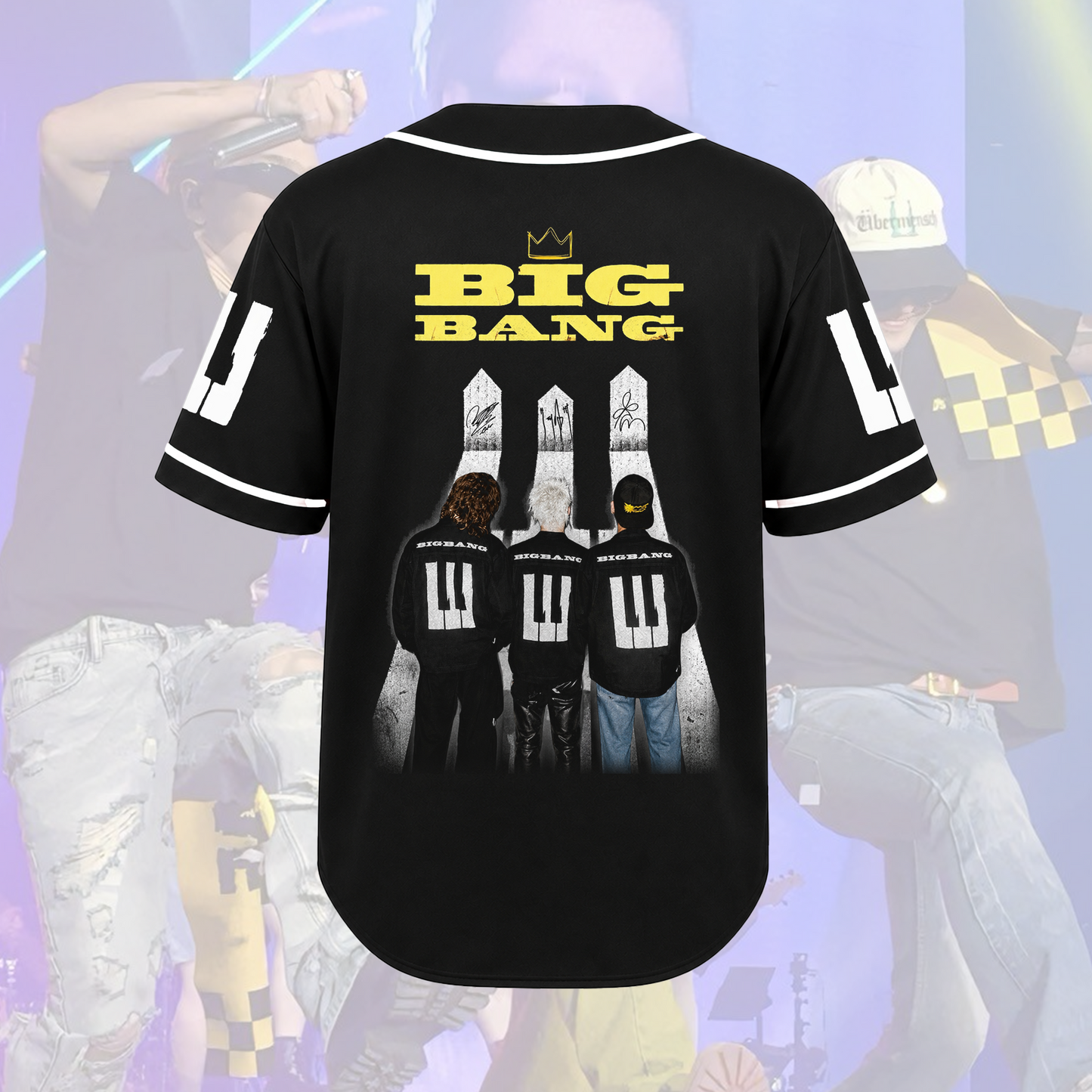 BIGBANG Members Signature Piano Baseball Jersey Fan Edition
