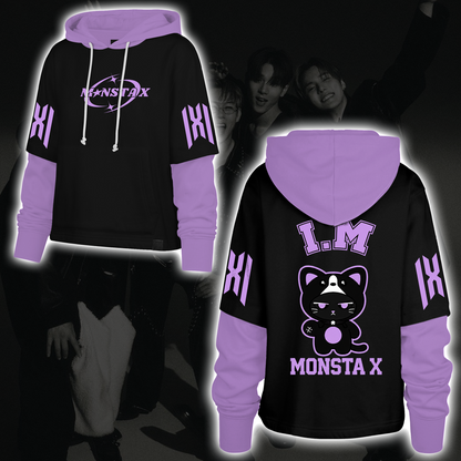 Spooky Stray Kids Wolf Chan Shortstop Hoodie Halloween-Geschenk für Fans