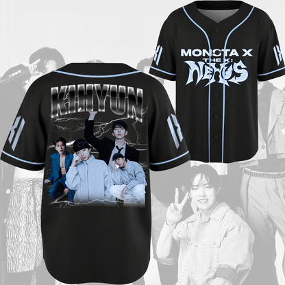 Monsta X World Tour  The X Nexus Baseball Jersey Fan Edition