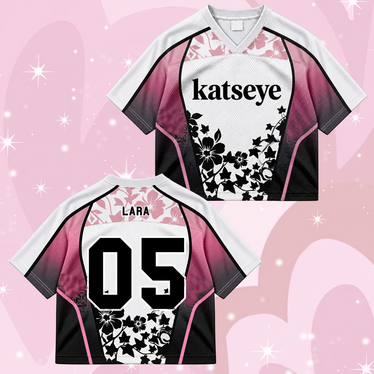 KATSEYE Wild Tour Sporty Purple Mixed Mesh Jersey für EYEKONS