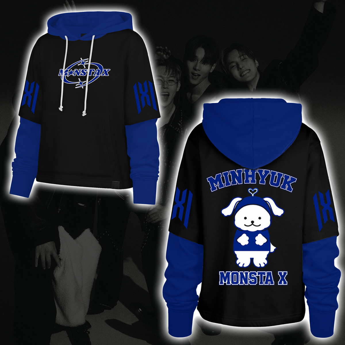 Spooky Stray Kids Wolf Chan Shortstop Hoodie Halloween-Geschenk für Fans
