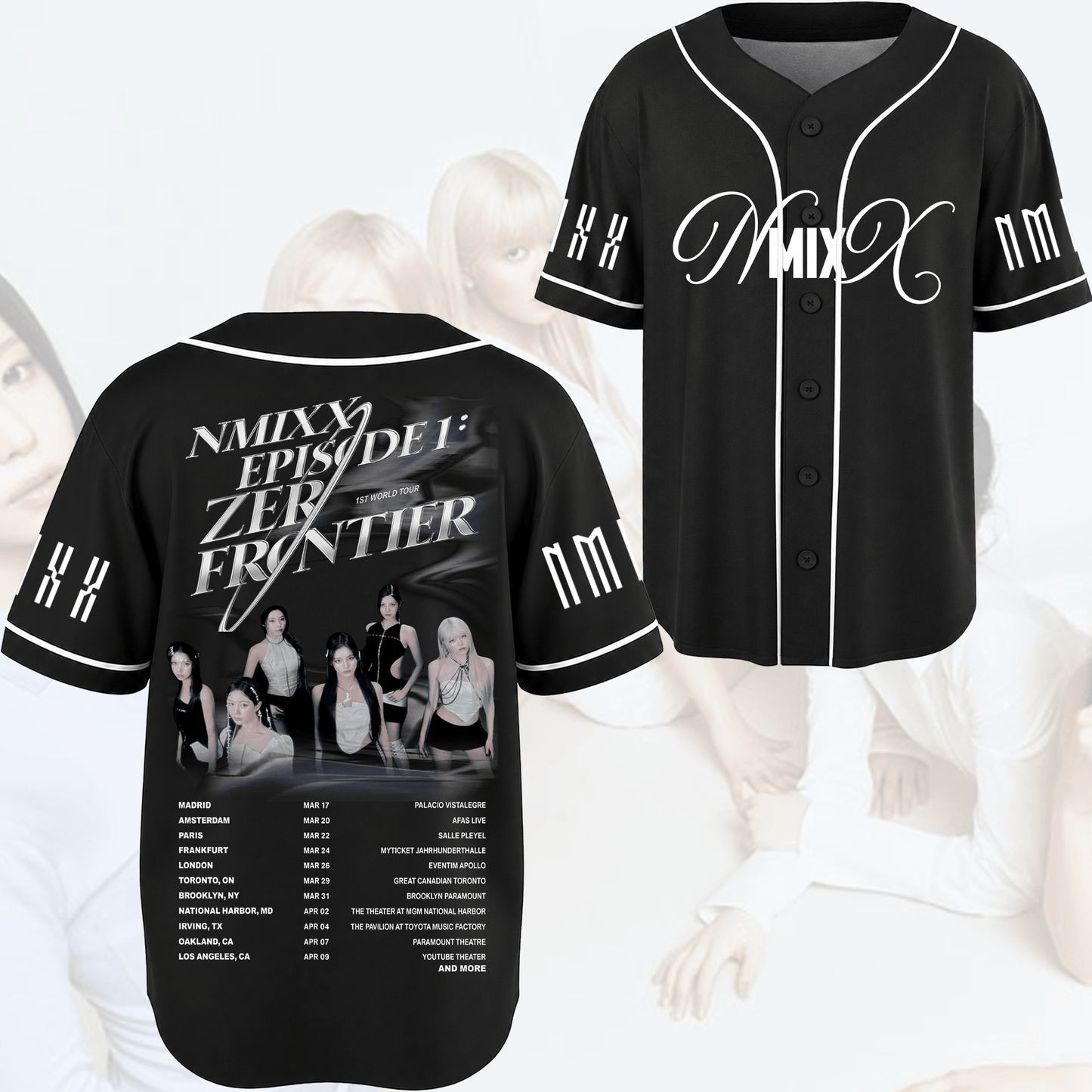 Nmixx 1st World Tour Episode 1 Zero Frontier Baseball Jersey