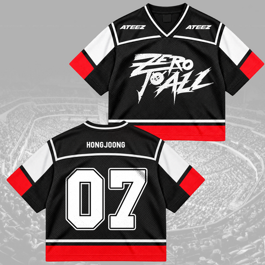 Electric ATEEZ Zero To All World Tour Mix Mesh Jersey For Atiny