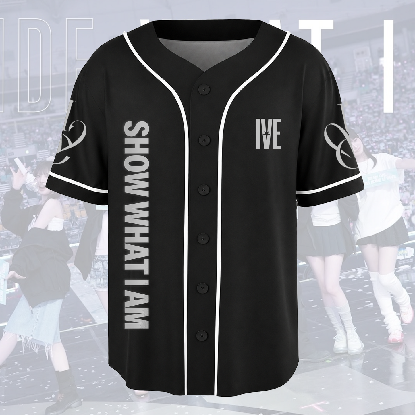 Glow Ive Show What I AM  World Tour Baseball Jersey Fan Edition