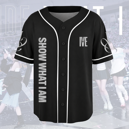 Glow Ive Show What I AM  World Tour Baseball Jersey Fan Edition