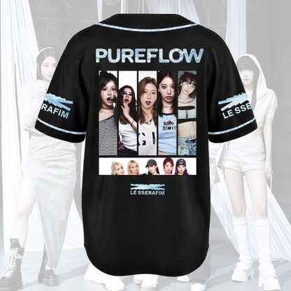 Fearnot Pureflow Le Sserafim World Tour Baseball Jersey Gift For Fans