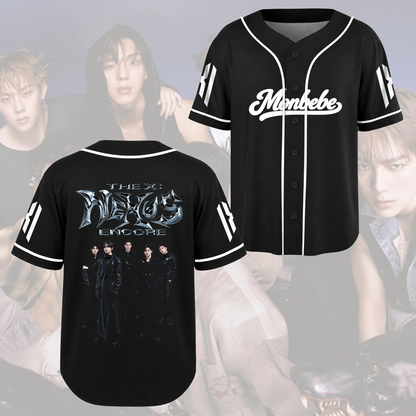 MONSTA X Monbebe The Phase Tour Grunge Baseballtrikot Geschenk für Fans