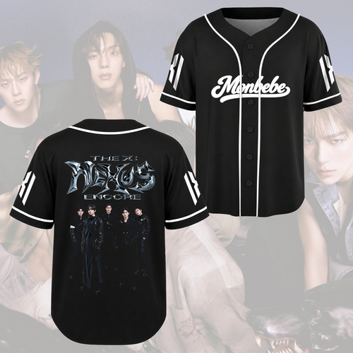 MONSTA X Monbebe The Phase Tour Grunge Baseballtrikot Geschenk für Fans