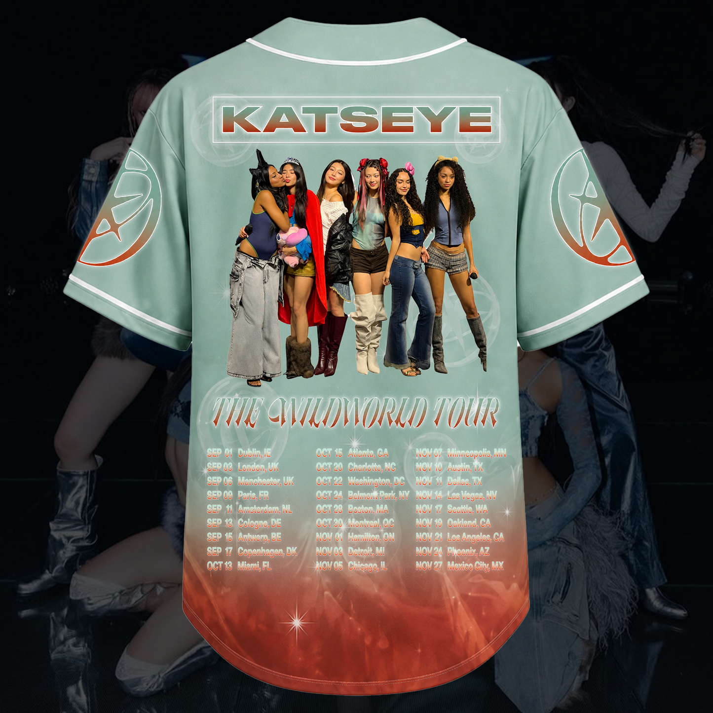 Dream Makers Katseye Wild Album The Wildworld Tour Baseball Jersey