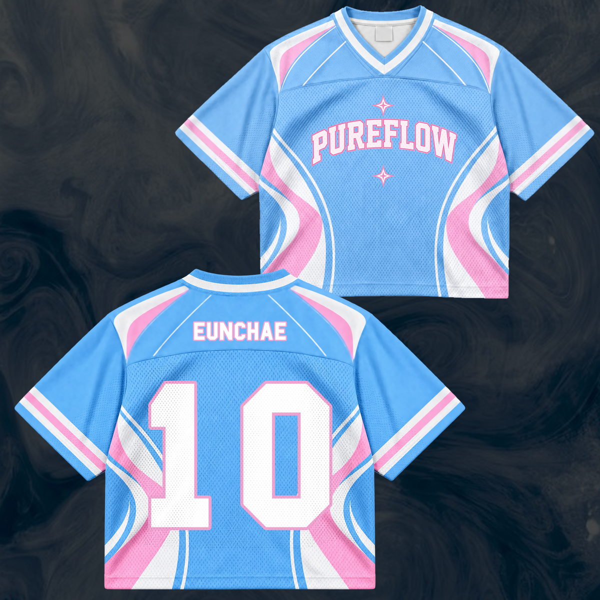 LE SSERAFIM Pureflow World Tour Mixed Mesh Jersey Gift For Fans