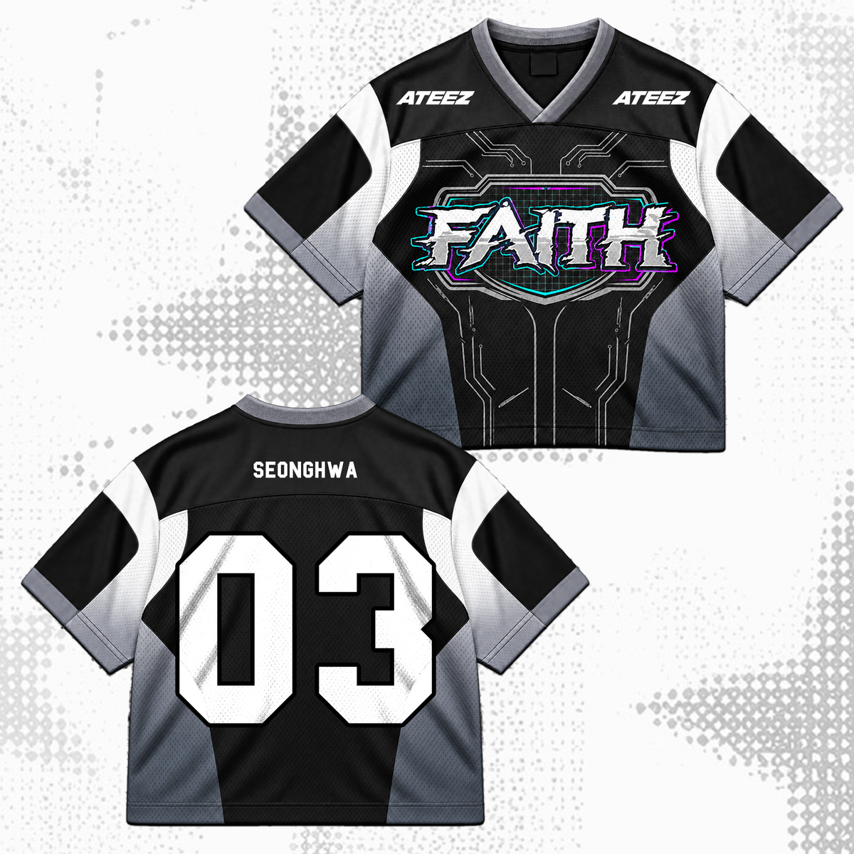 ATEEZ Golden Hour Part 5 Mixed Mesh Jersey Fan Edition (Bad)