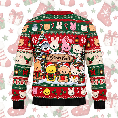 Pink Cloud Stray Kids Skzoo Strickjacke Geschenk für Stay