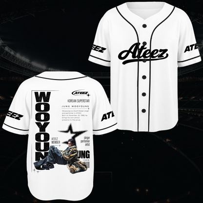 Ateez Golden Hour Teil 5 Albumkonzept Konzert Baseballtrikot Fan-Edition