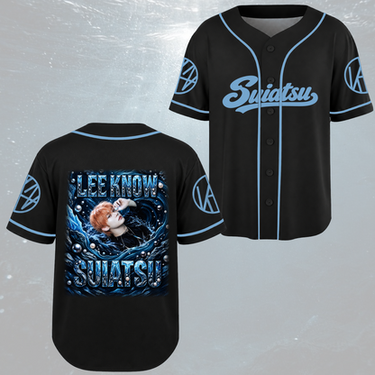 Vivid Suiatsu S.T.R.A.Y.K.I.D.S. Deep Ocean Baseball Jersey For Stay