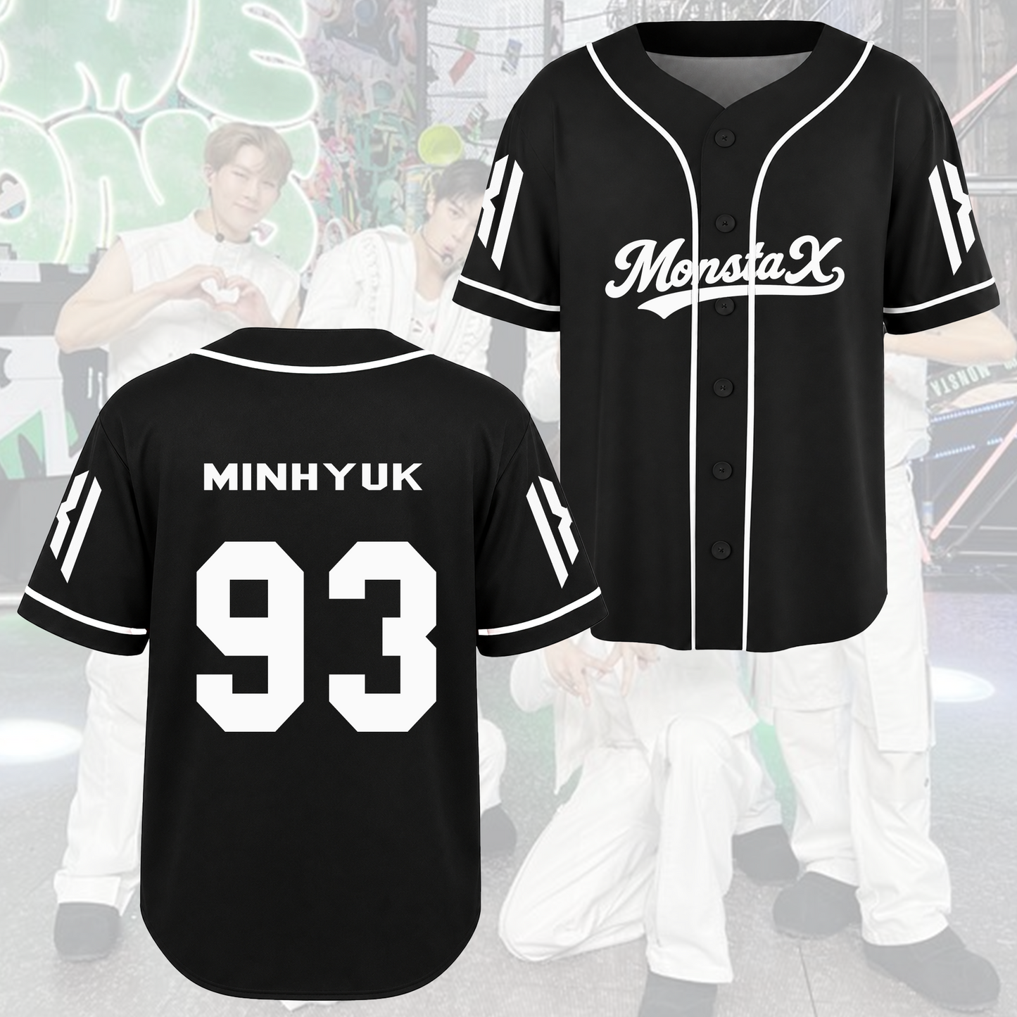 MONSTA X Come Back Baseball Jersey Concert Outfit Gift For Fans