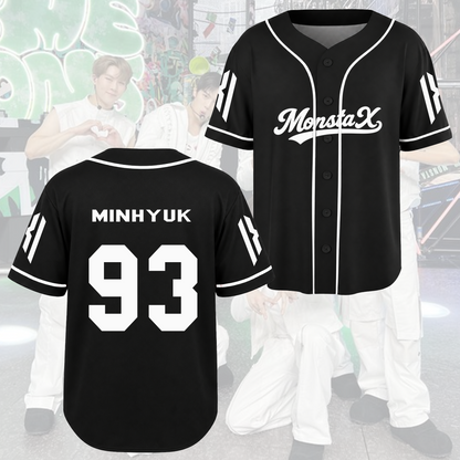 MONSTA X Come Back Baseball Jersey Concert Outfit Gift For Fans