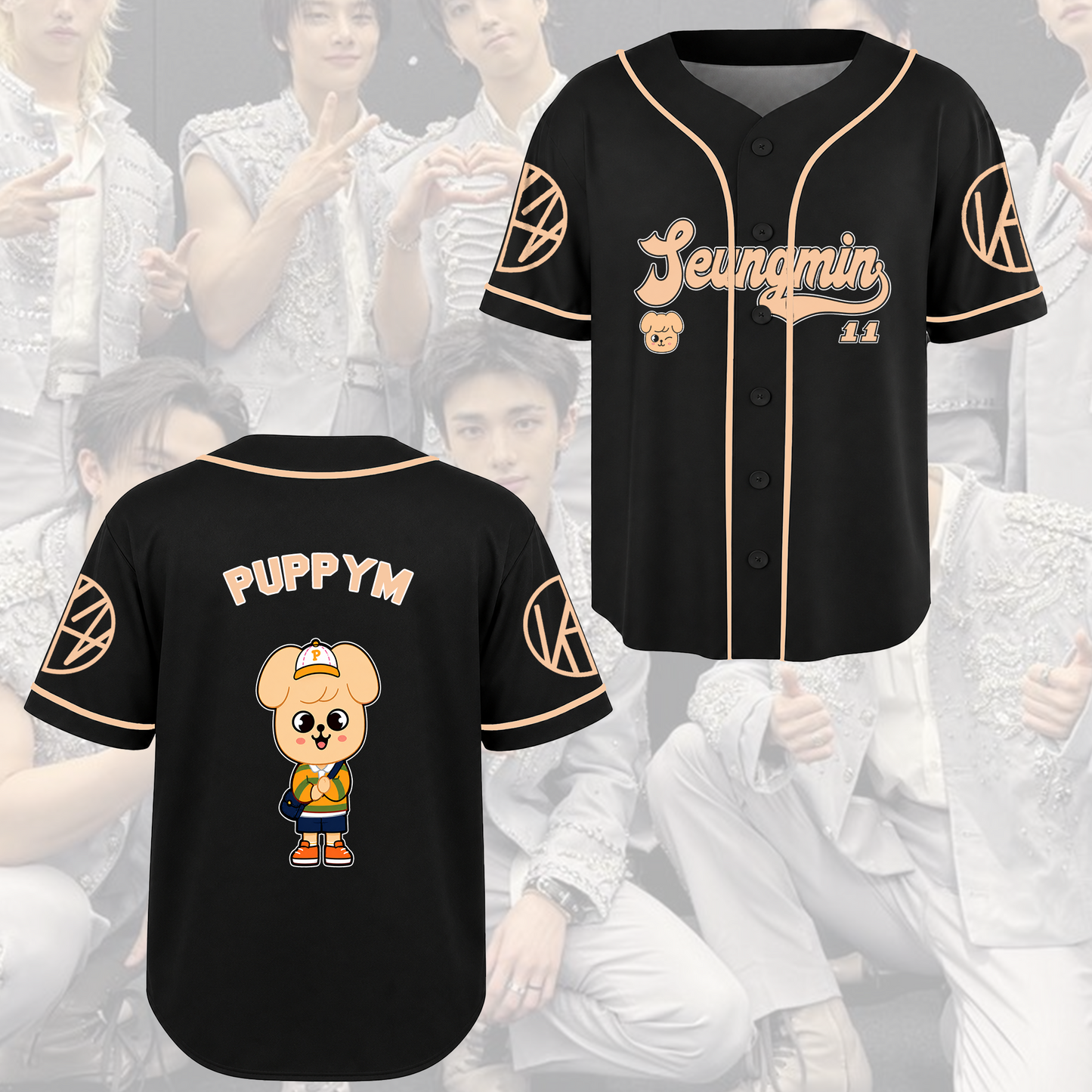 Stray Kids Run It Tour Baseball Jersey Skzoo Concert Gift for STAY