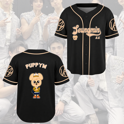 Stray Kids Run It Tour Baseball Jersey Skzoo Concert Gift for STAY