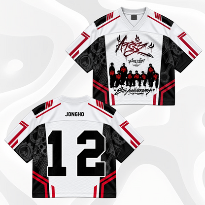 ATEEZ 8th Anniversary Mixed Mesh Jersey Golden Hour ATINY Fans Merch