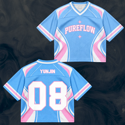 LE SSERAFIM Pureflow World Tour Mixed Mesh Jersey Gift For Fans