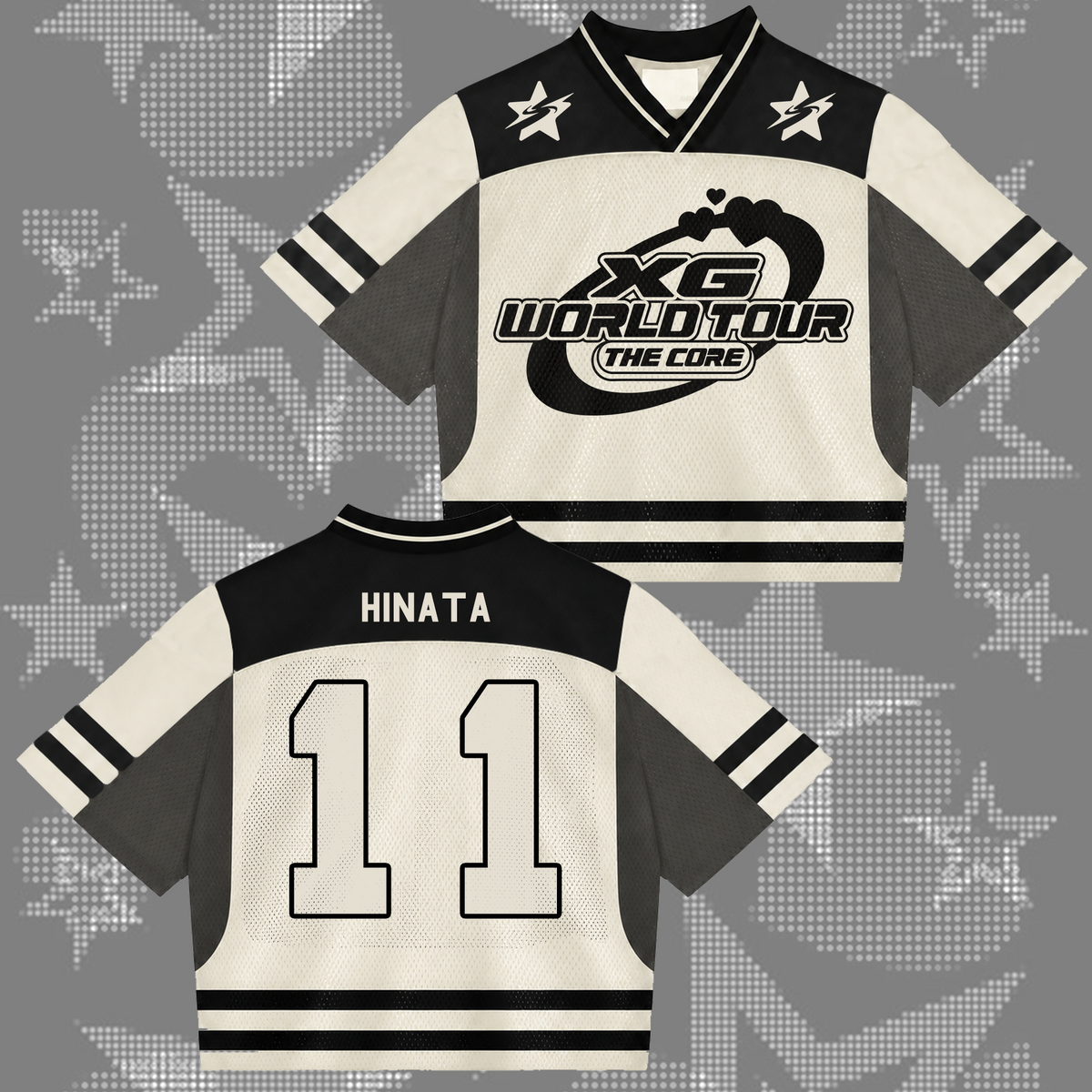 Fierce XG The Core World Tour Mixed-Mesh-Trikot cooles Geschenk für Fans