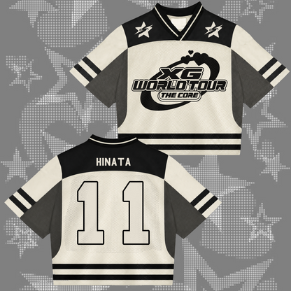 Fierce XG The Core World Tour Mixed-Mesh-Trikot cooles Geschenk für Fans