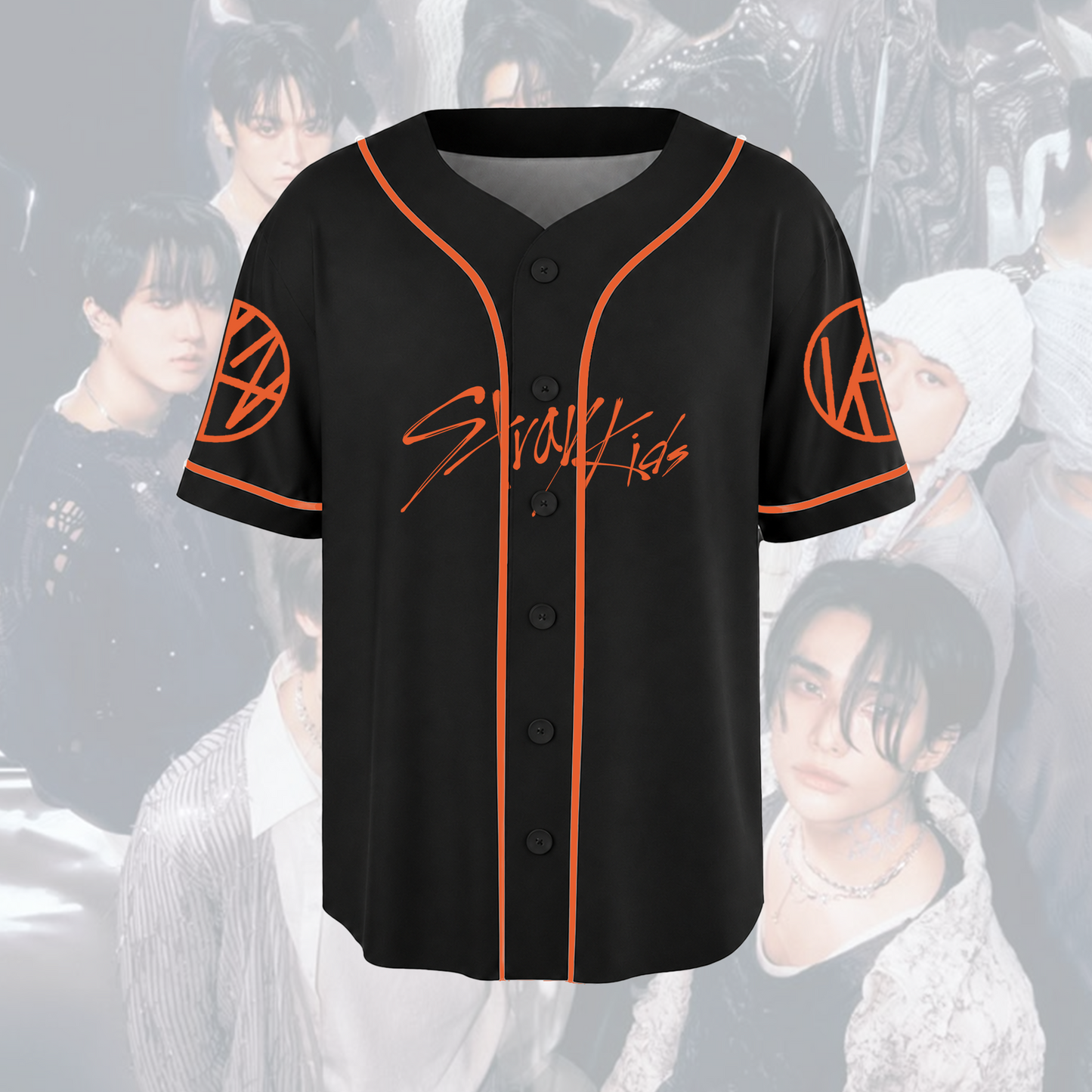 Stray Kids Album Tracklist Baseball Jersey Orange Streetwear Outfit Gift For Stay