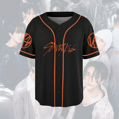 Stray Kids Album Tracklist Baseball Jersey Orange Streetwear Outfit Gift For Stay