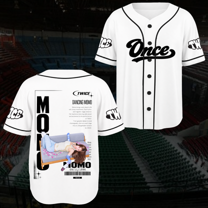 Electric Spotlight T.W.I.C.E. Club Spotless Sporty Baseball Jersey For Once