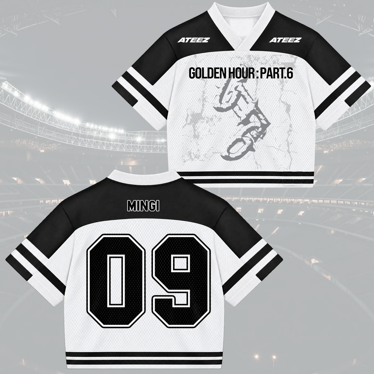 Epic Golden Hour Part 6 ATEEZ Mixed Mesh Jersey Jersey For Atiny