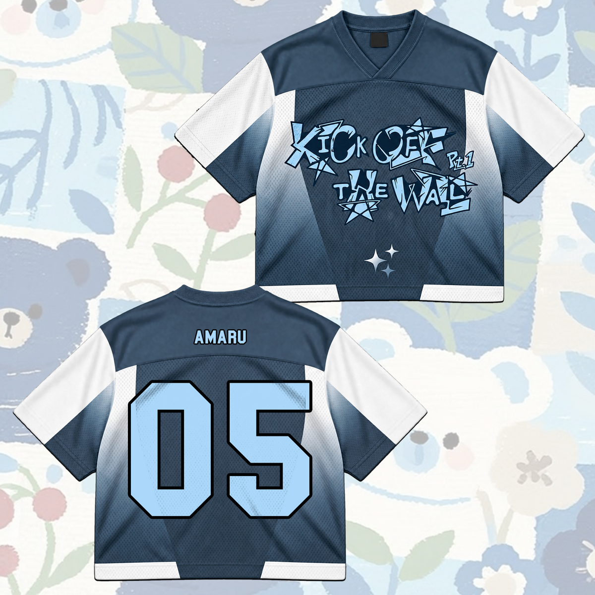 KickFlip Kick Off The Wall Pt 1 Cyberpunk Mixed Mesh Jersey Gift For Fans