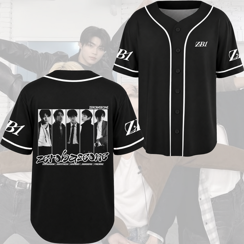 Vintage Zerobaseone Baseball Jersey Retro Concert Gift For Fans