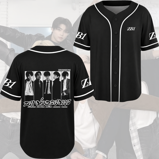Vintage Zerobaseone Baseball Jersey Retro Concert Gift For Fans