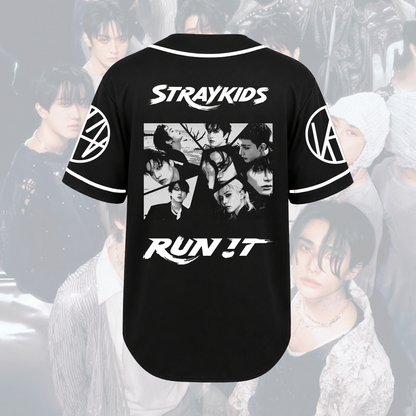 Sleek Run It World Tour Stray Kids Baseball Jersey Stay Gifts