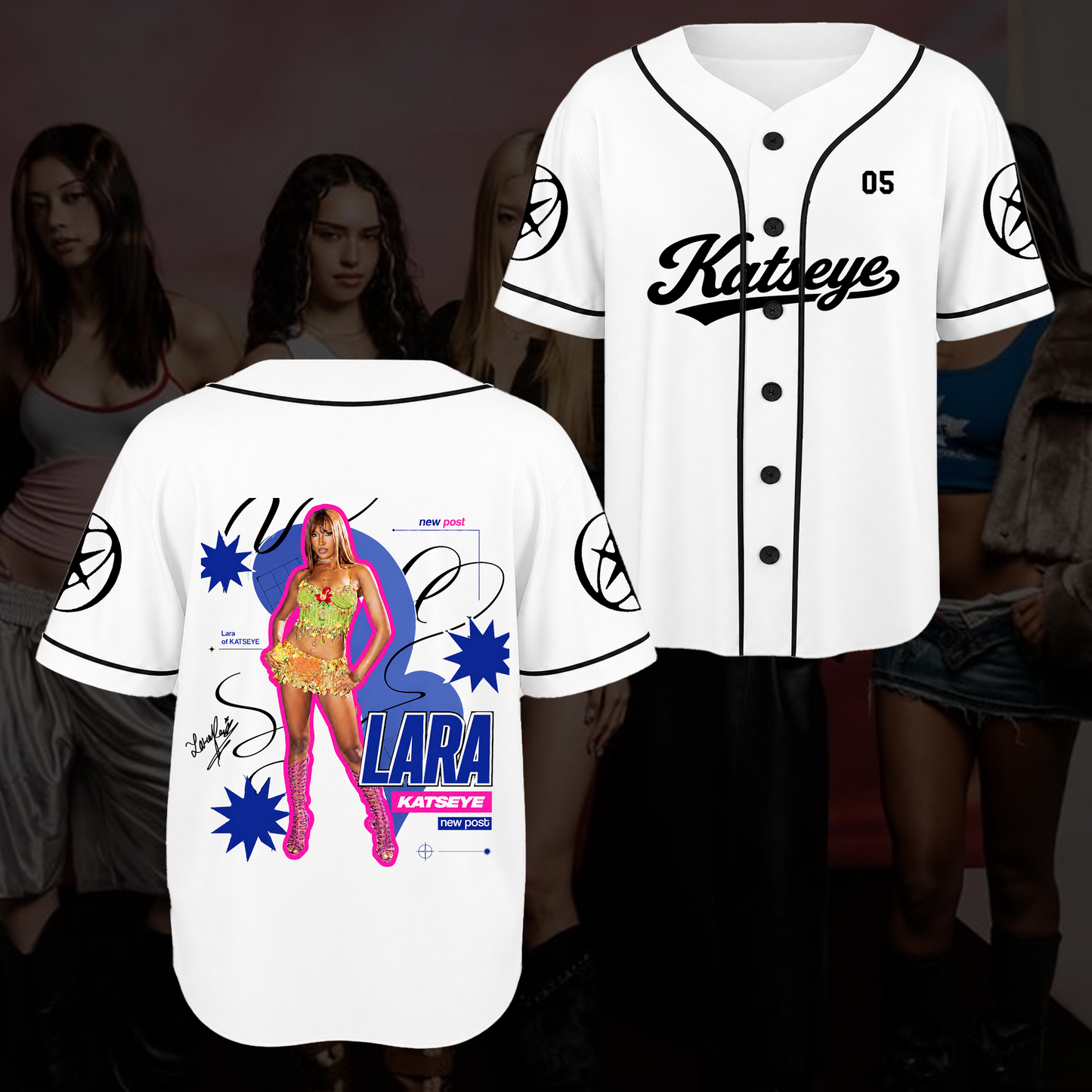 KATSEYE Fashion Baseball Jersey The Wildworld Tour Top Gift for EYEKONs