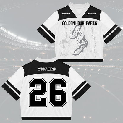 Dramatic Golden Hour Part 6 ATEEZ Mixed Mesh Jersey For Atiny