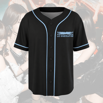 Le Sserafim World Tour Pureflow Baseball Jersey Fan Edition