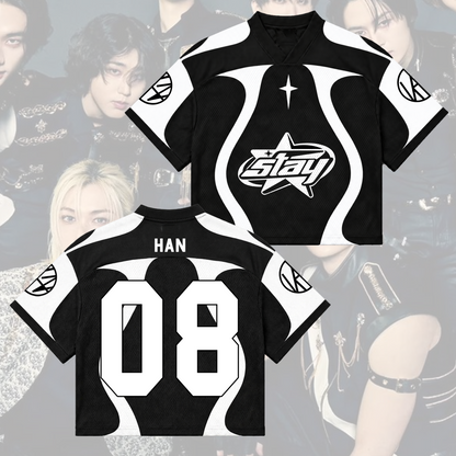 Fiery Stay This That Album  Run It World Tour Mixed Mesh Jersey Gift for Fans