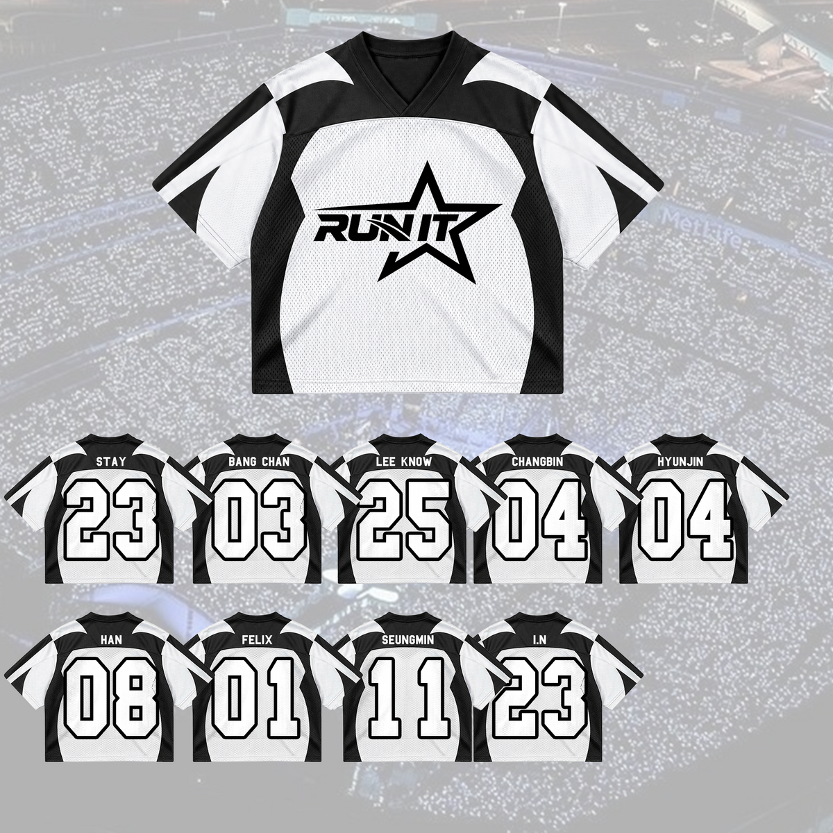 Stray Kids This & That Album Jersey Run It Merchandise Geschenk für STAY