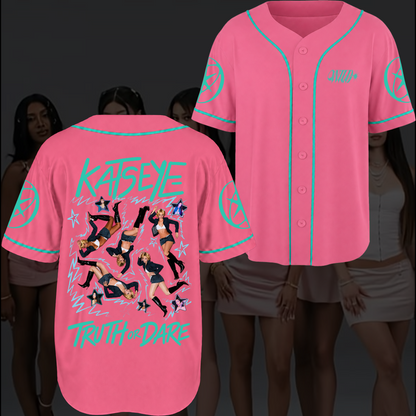 Truth Or Dare KATSEYE Wild Album Concert Baseball Jersey Fan Edition