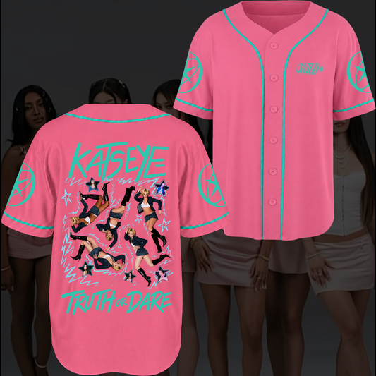 Truth Or Dare KATSEYE Wild Album Concert Baseball Jersey Fan Edition
