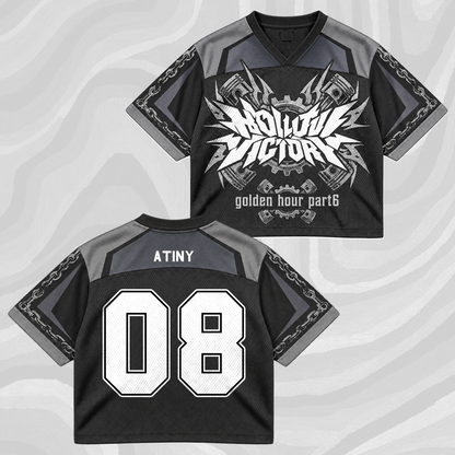 ATEEZ Golden Hour Part 6 Tour Mixed Mesh Jersey Hollow Victory For ATINY Fans