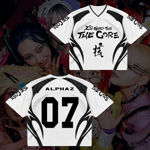 Fierce XG The Core World Tour Mixed Mesh Jersey Cool Gift for Fans