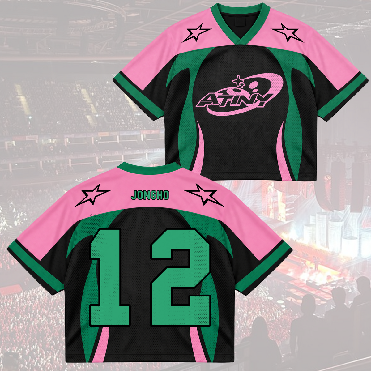 Powerful Ice On Fire Tinys Club All Members Cyber Grunge Mixed Mesh Jersey For Atiny
