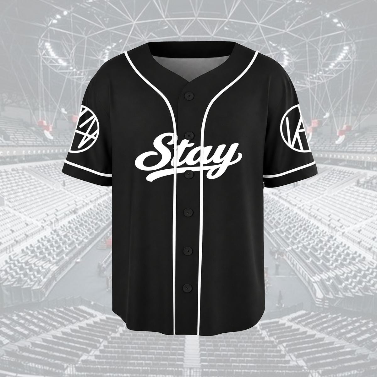 Stray Kids Run It World Tour Baseball-Trikot Edgy Streetwear Geschenk für Fans